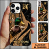 Maxcorners  Hunting Woodland Camo Personalized Name 3D Phone Case