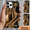 Maxcorners  Hunting Woodland Camo Personalized Name 3D Phone Case