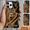 Maxcorners  Hunting Woodland Camo Personalized Name 3D Phone Case