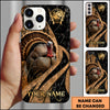Maxcorners  Hunting Woodland Camo Personalized Name 3D Phone Case