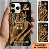 Maxcorners  Hunting Woodland Camo Personalized Name 3D Phone Case