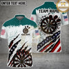 Maxcorners Darts Patriotic Target Burst Multicolor Customized Name, Team Name 3D Shirts