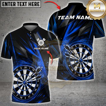 Maxcorners Darts Dynamic Energy Burst Multicolor Customized Name, Team Name 3D Shirts