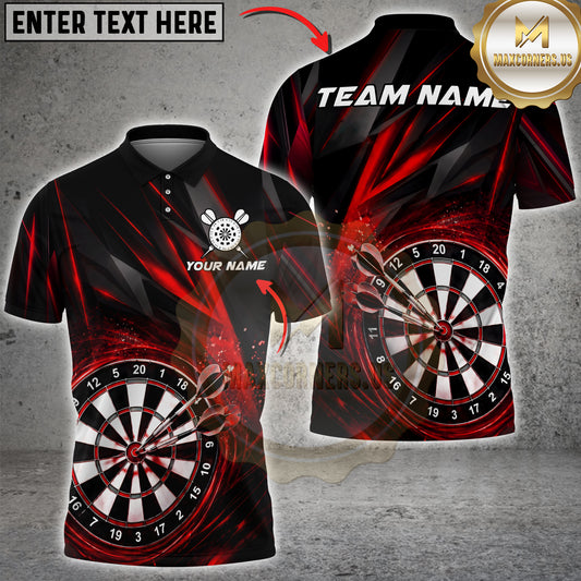 Maxcorners Darts Dynamic Energy Burst Multicolor Customized Name, Team Name 3D Shirts