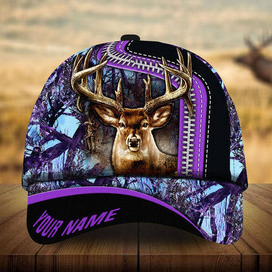 Maxcorners Premium Loralle Deer Hunting Personalized Hats 3D Multicolored
