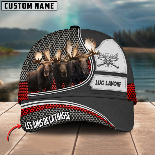 Maxcorners Ultimate Wild Moose Hunting Multicolor Personalized Name 3D Cap For Richard