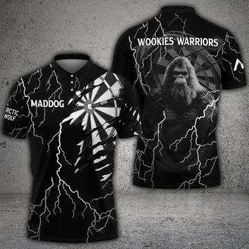 Max Corners Lightning Bigfoot Darts 3D Personalized Sport Jersey Polo Shirt For  Michael Detherage
