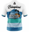 Maxcorners Dirty Bags Cornhole Jersey - "Bags in Paradise" (Blue)