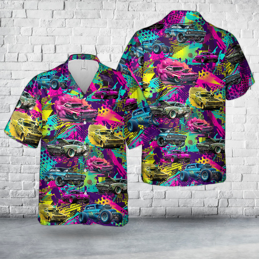 Maxcorners Drag Racing Car Hawaiian Shirt