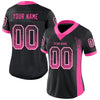 Maxcorners Custom Black Pink-White Drift Fashion Football Jersey LM2605