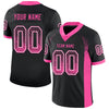 Maxcorners Custom Black Pink-White Drift Fashion Football Jersey LM2605
