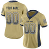 Maxcorners Custom Vegas Gold Navy-White Drift Fashion Football Jersey LM2605