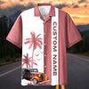 Maxcorners Personalized "This Is How I Roll" Hot Rod Hawaiian Shirt - Custom Photo Car Aloha Shirts