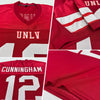 Maxcorners Custom Red White Mesh Authentic Football Jersey LM2605