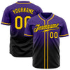 Maxcorners Custom Purple Gold-Black Authentic Fade Fashion Baseball Jersey LM2605