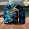 Maxcorners Blue Water Explosion Graphic Custom Name Fishing Cap