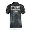 Maxcorners Gone Fishing Reaper Fishing Men 3D Polo