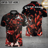 Maxcorners Bowling Duck Strike Graphic Multicolor Options Personalized Name, Team Name 3D Shirt