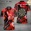 Maxcorners Dartboard Red Grunge Target Multicolor Options Personalized Name, Team Name 3D Shirt