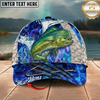 Maxcorners Striped Bass Flame Pattern Fishing Multicolor Options Personalized Name (12 Fish Species)