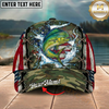 Maxcorners Crappie Fishing Rod Blue Flame Multicolor Options Personalized Name (12 Fish Species)