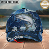Maxcorners Fishing Cap Dynamic Water Splash Artwork Multicolor Options Personalized Name