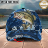 Maxcorners Fishing Cap Dynamic Water Splash Artwork Multicolor Options Personalized Name