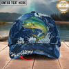Maxcorners Fishing Cap Dynamic Water Splash Artwork Multicolor Options Personalized Name