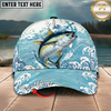 Maxcorners Fishing Cap Tropical Mahi-Mahi Wave Design Multicolor Options Personalized Name (12 Fish Species)