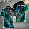 Maxcorners Darts Fire Dragon Graffiti Lightning Personalized Name, Team Name 3D Shirt (4 Colors)