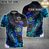 Maxcorners Darts Fire Dragon Graffiti Lightning Personalized Name, Team Name 3D Shirt (4 Colors)
