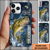 Maxcorners Fishing Fishing Legend Design Personalized Name Phone Case (12 Fish Species)