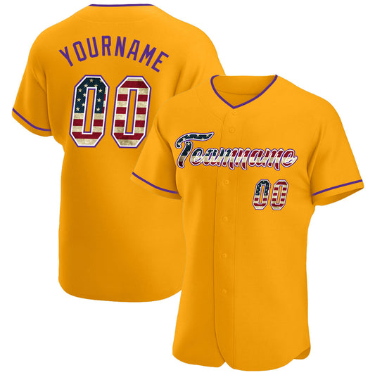 Maxcorners Custom Navy Vintage USA Flag-Cream Premium Sleeveless Baseball Jersey LM0210