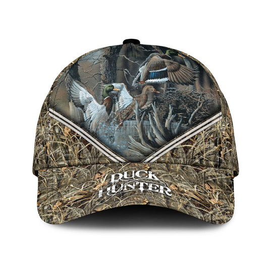 Maxcorners 3D All Over Print Baseball Cap Mallard Duck Hunting Classic Cap LM0402