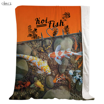 Maxcorners Koi Fish 2 3D Quilt - Blanket