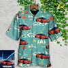 Maxcorners Personalized Car Hawaiian Shirt, "Car Driving On Mountain" Custom Photo Car Aloha Shirts