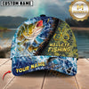 Maxcorners Fishing Ocean Wave Personalized 3D Cap (12 Breeds)