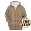 Maxcorners Halloween Golf Shirt, Dachshund Pattern Golf Shirt With Pumpkin And Skeleton, Funny Golf Shirt For Golfer, Dog Golf Shirt