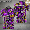 Maxcorners Billiards 8 Ball Cool Cartoon Character Sunglasses Hip Hop Graffiti Splatter Multi Options Personalized Name, Team Name Unisex 3D Shirt (4 Colors)