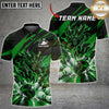 Maxcorners Bowling Fiery Red Dragon Claw Slash Splash Multi Options Personalized Name, Team Name Unisex 3D Shirt (7 Colors)