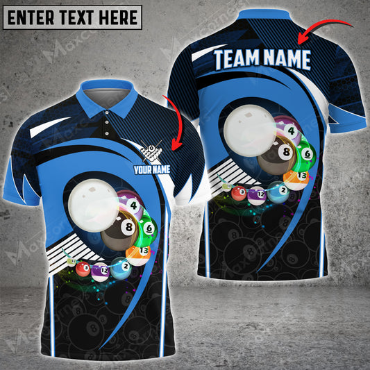 Maxcorners Billiards Flying Personalized Name, Team Name Unisex Shirt ( Multicolor Options )