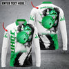 Maxcorners Bowling And Pins Hexagram Multicolor Option Customized Name Long Sleeve 3D Shirt