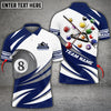 Maxcorners Billiards Ball Personalized Name, Team Name Unisex Shirt ( Multicolor Options )