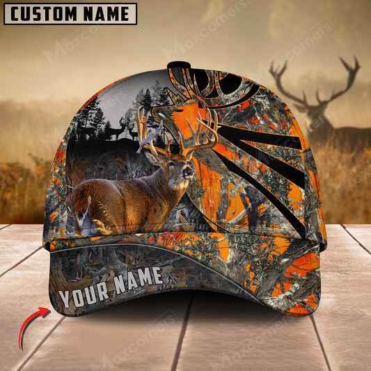 Maxcorners Loralle Valudi Hunting Deer Personalized Hats 3D Multicolored
