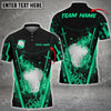 Maxcorners Golf Fire Grunge Multicolor Option Customized Name 3D Shirt