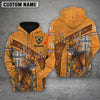 Maxcorners Custom Name Cross Hunting Deer ( Multicolor Option ) Shirt 3D All Over Printed Clothes