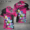 Maxcorners Bingo Grunge Texture Abstract Multicolor Option Customized Name 3D Shirt