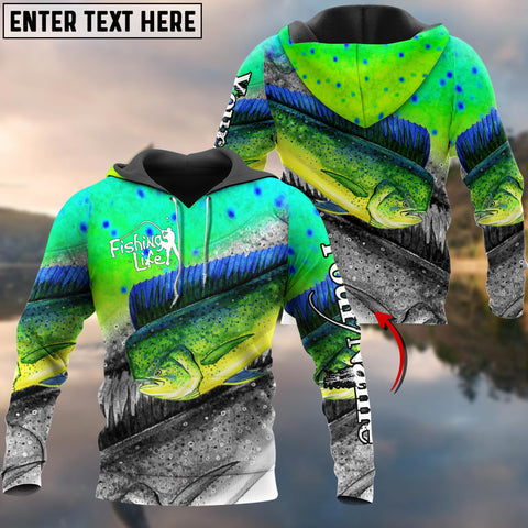 Maxcorners Mahi Mahi Fishing Skin Cool Customize Name 3D Shirts