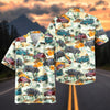 Maxcorners Personalized 1930s Classic Car Tropical Car Hawaiian Shirt, Custom Photo Car Aloha Shirts