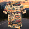 Maxcorners Personalized Car Route 66 Classic Chevelle SS Hawaiian Shirt - Custom Photo Car Aloha Shirts